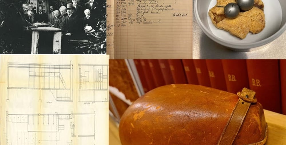 Collage av bilder som är mysterium i regionarkivet