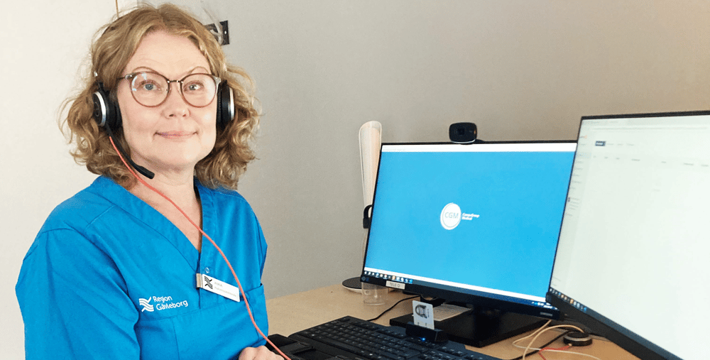 Anna Stenberg Bjuhr jobbar som psykiatrisjuksköterska i Ockelbo och många av hennes patienter tackar ja till digitala möten och ser det som ett bra alternativ. 