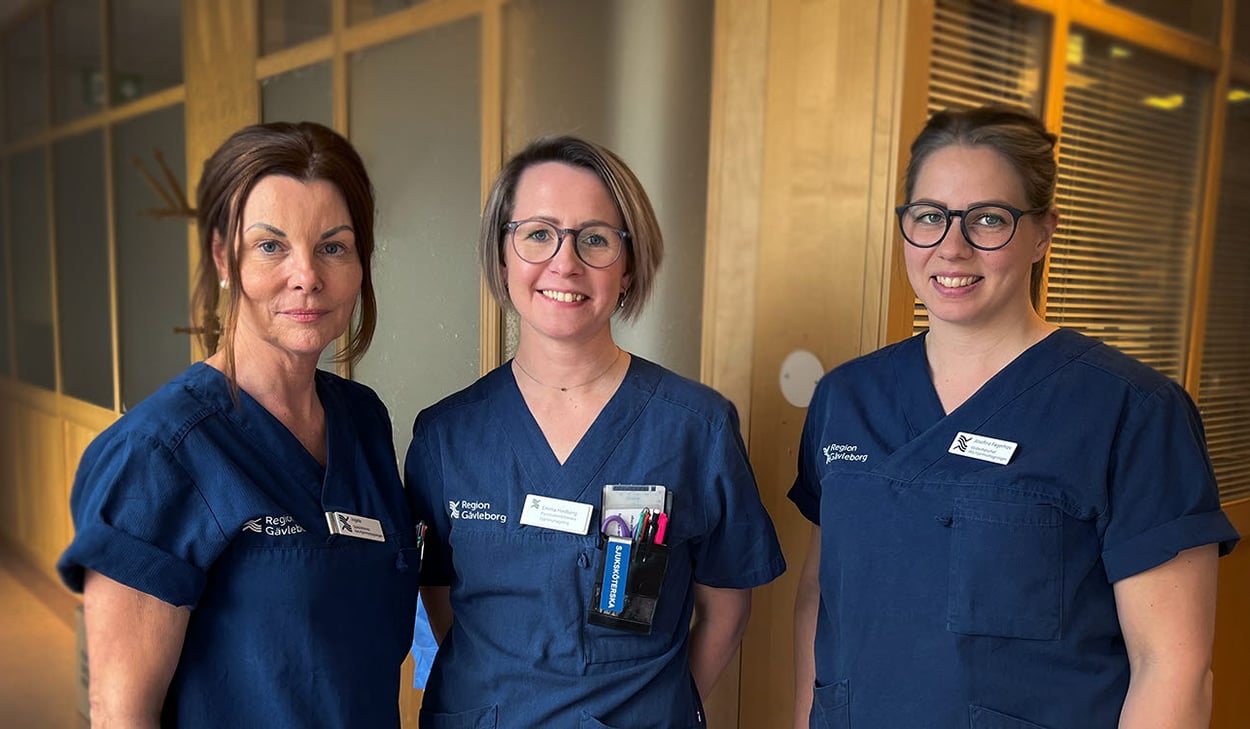 Porträtt Ingela Berggren, Emma Hedberg och Josefine Fagerhov