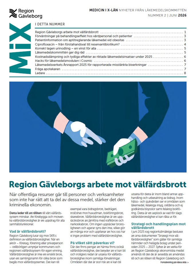 Skärmbild av Mix infoblad