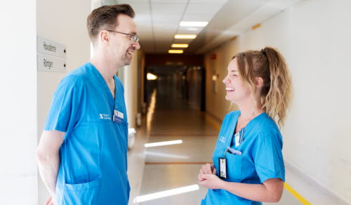 Magnus Häglund och Linnea Fonteles, Sjuksköterskor Klinisk kemi