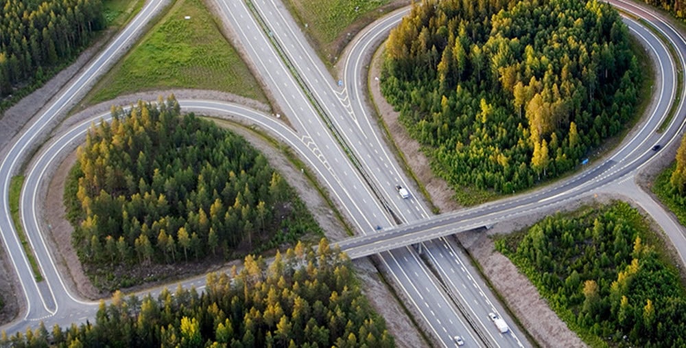 Infrastruktur flygbild