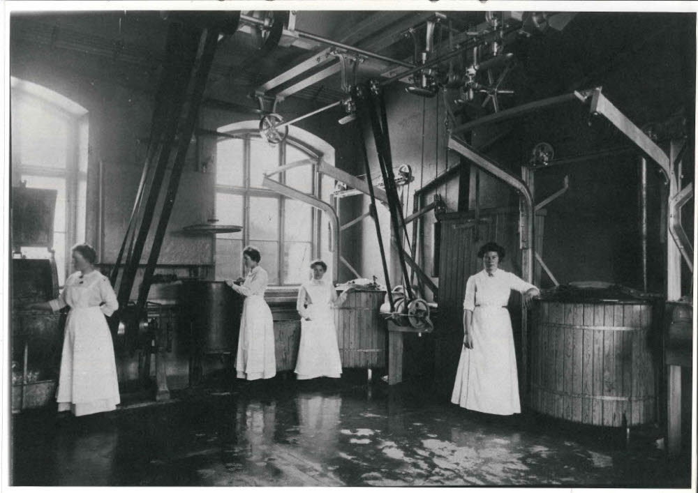 Fotografi från Gävle sjukhus, 1913. 