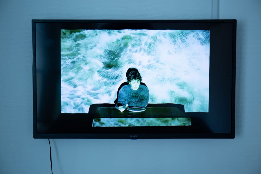 Konstverk Frances Rahmani Godmorgon på arabiska