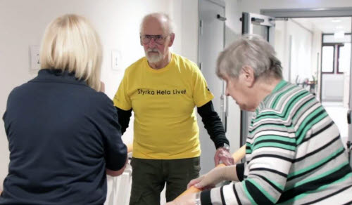 Träning av balans och styrka med äldre